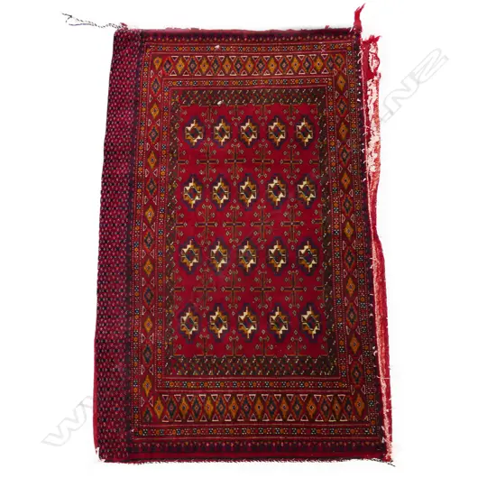 A hand knotted Tekke tribal Turkman mafrash bag face, 130 x 80cm,
