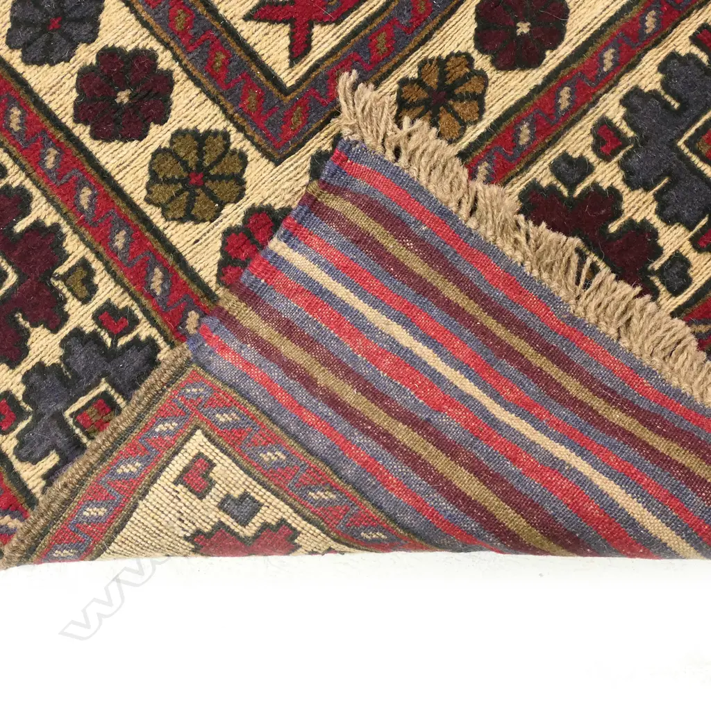 A hand knotted Afghan Berjusta carpet, Image 1++