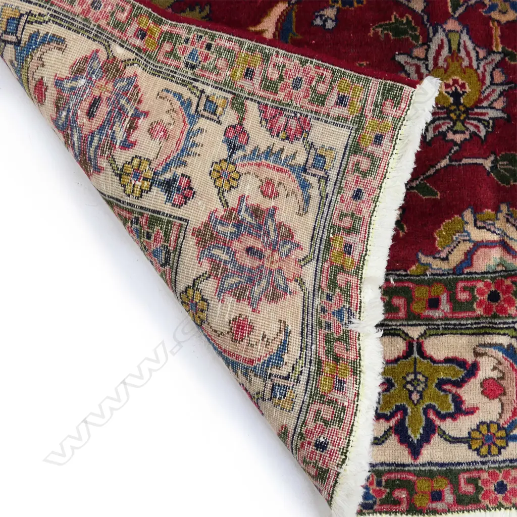 An Iranian hand knotted Tabriz carpet, 317 x 220cm, Image 1++