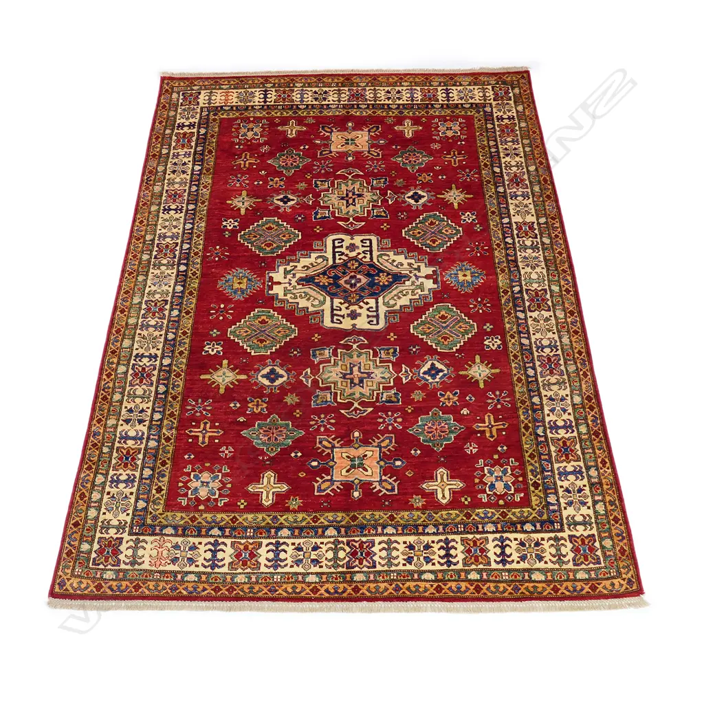 A good hand knotted tribal Kazak carpet 250 x 177cm Image 1++