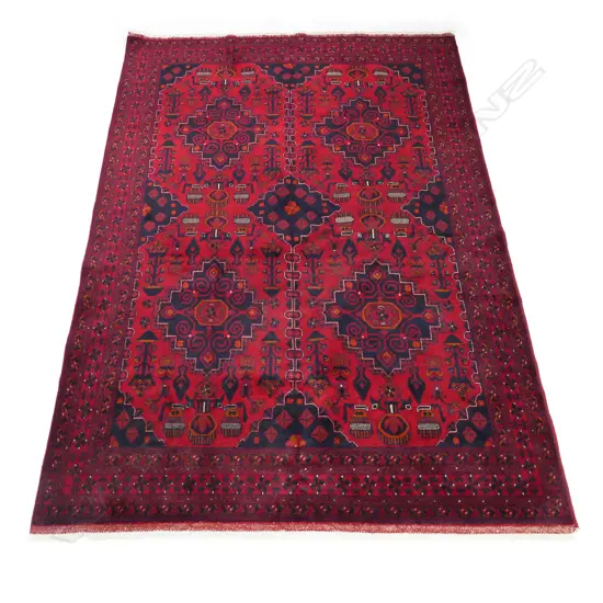 An Afghan Andkhoi hand knotted carpet. 300 x 200cm