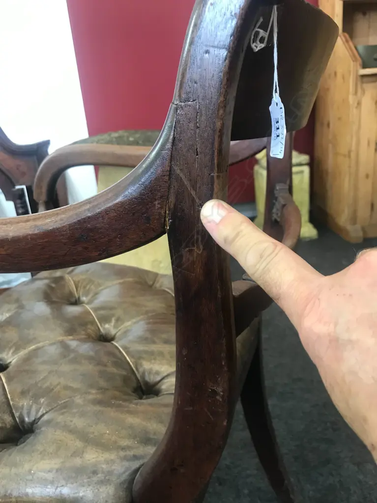 A Regency mahogany bar back carver armchair, Image 1++