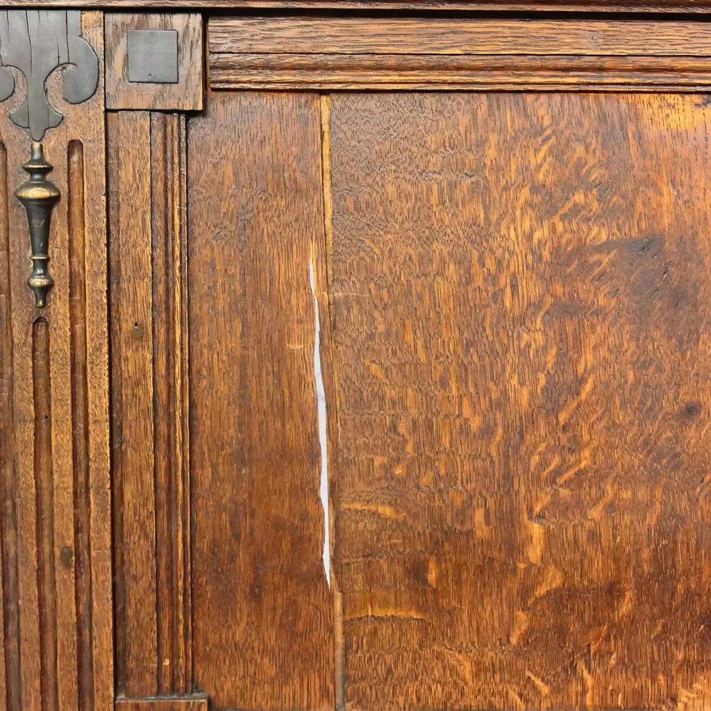 An oak Elizabethan style settle, Image 1++