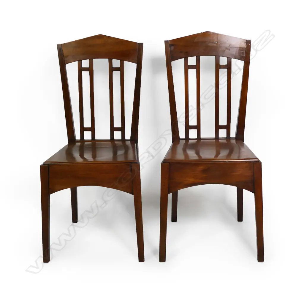 A pair of rimu Roy Lippincott lecture chairs, Image 1++