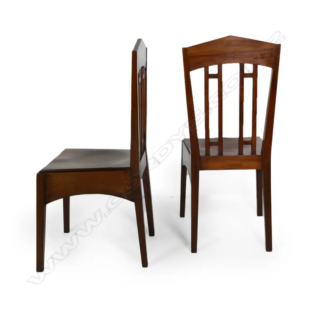 A pair of rimu Roy Lippincott lecture chairs, Image 1++