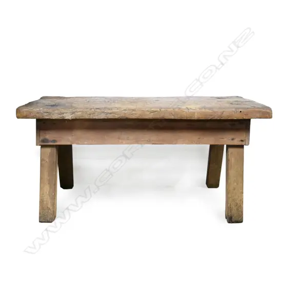A rustic French pine butchers block,