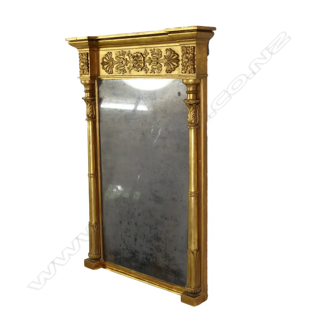 A 19thC over mantel mirror, Image 1++