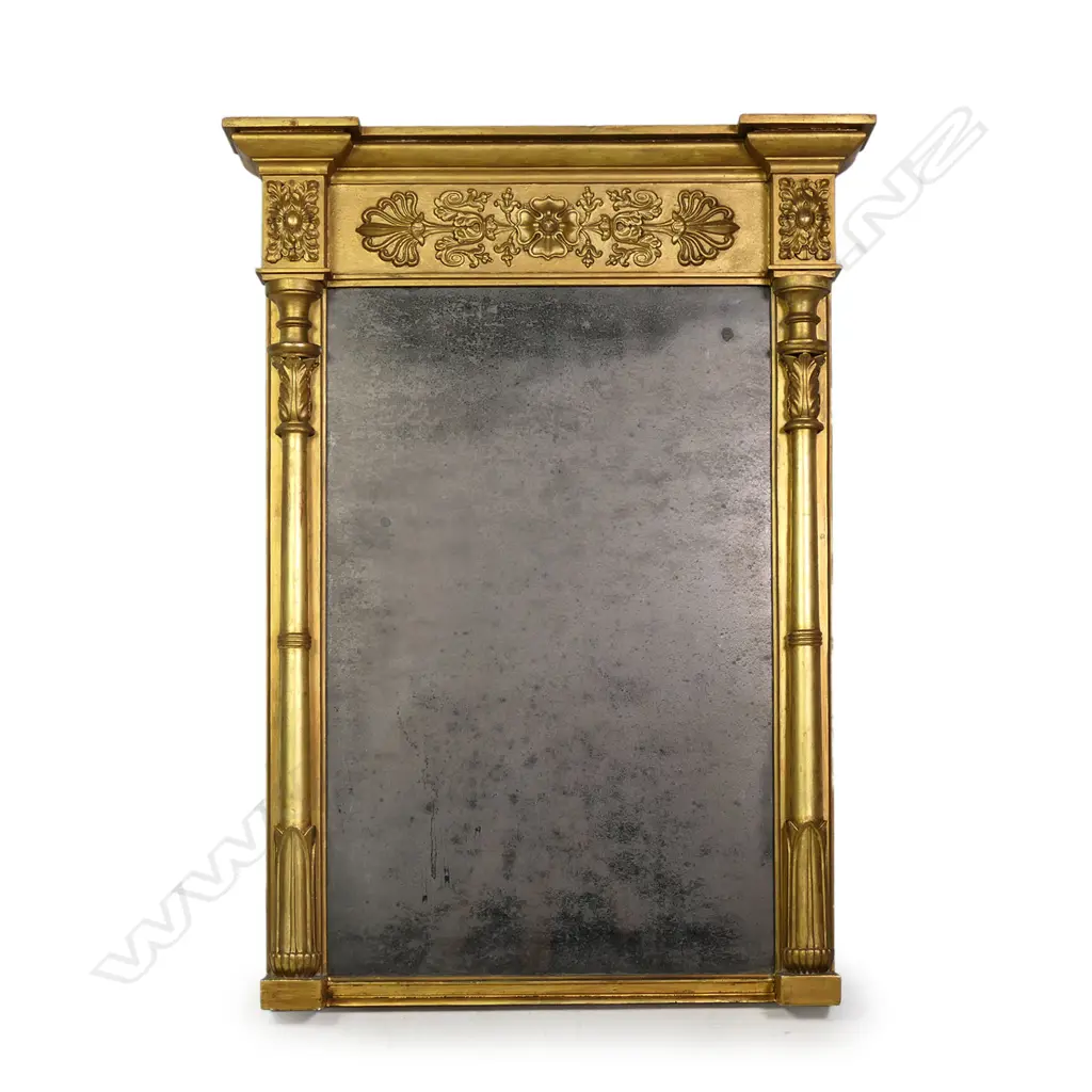 A 19thC over mantel mirror, Image 1++