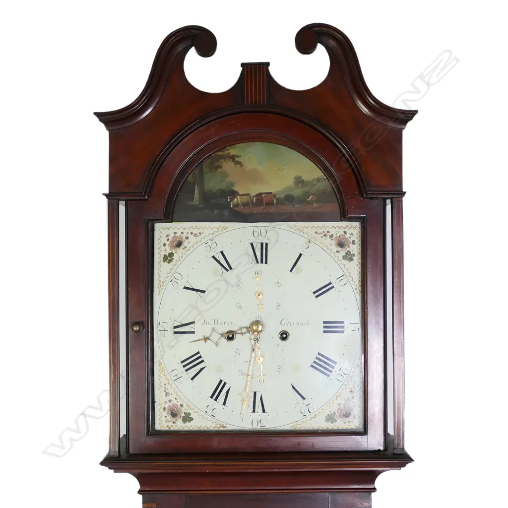 A Georgian mahogany Scottish long case clock, Image 1++