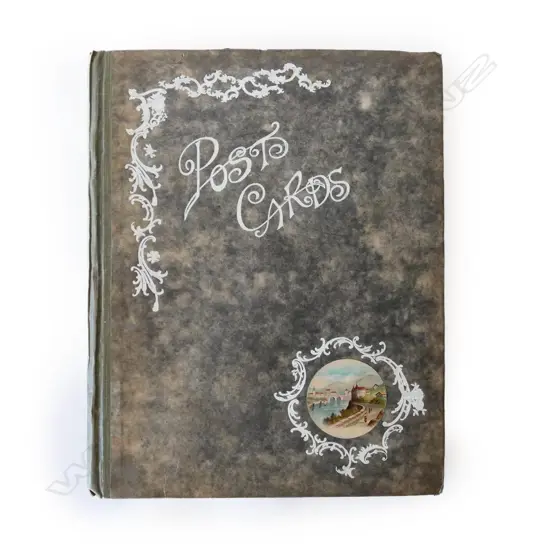 A vintage maritime postcard album,