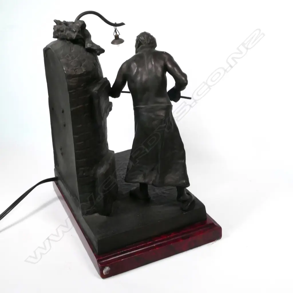 French, c.1900 cast spelter 'The Baker' sculpture, Image 1++