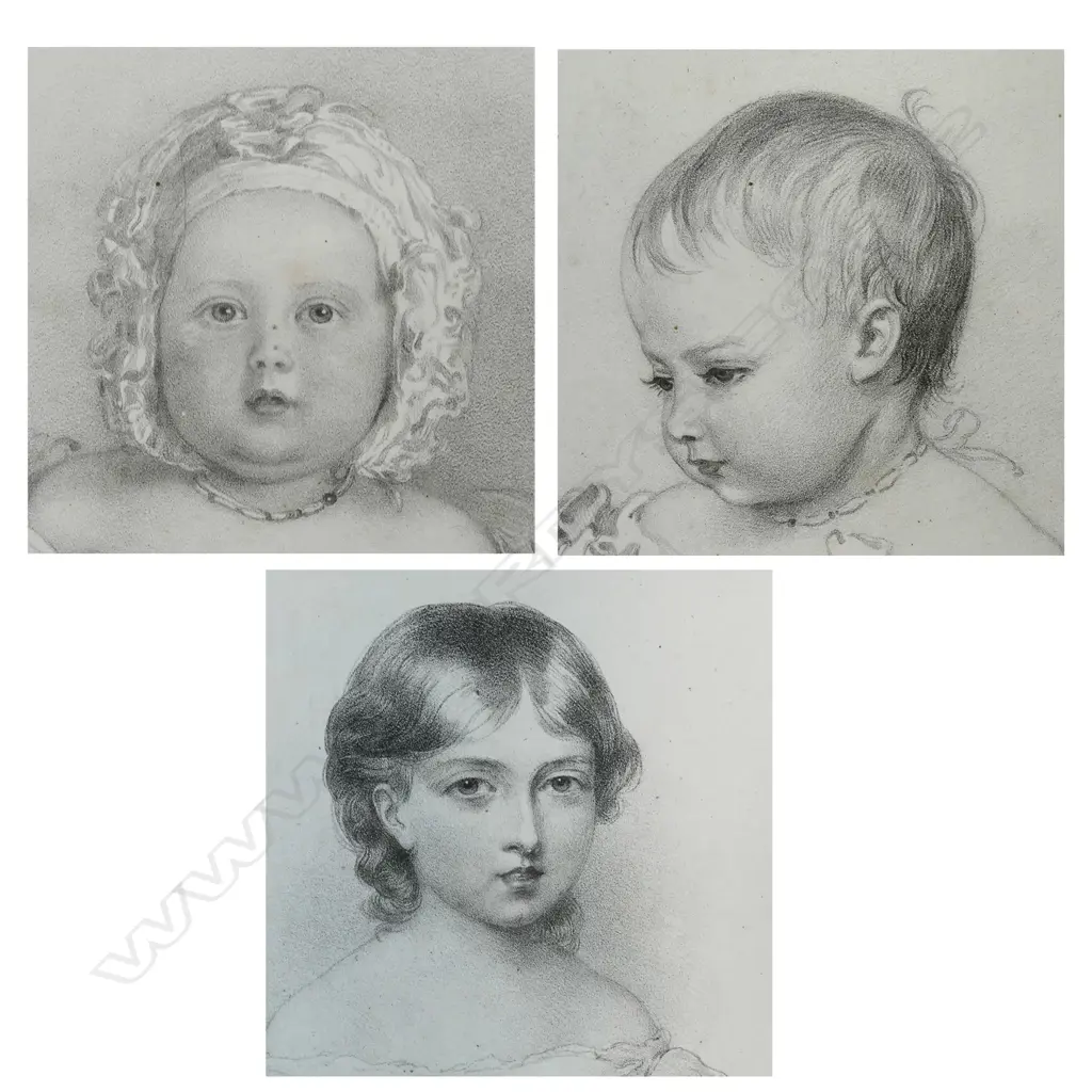Three framed 19thC prints of the Princess Victoria, Image 1++