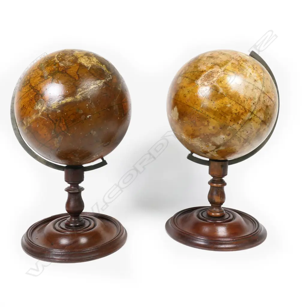 A pair of rare Malby 19thC Terrestrial and Celestial table globes, Image 1++