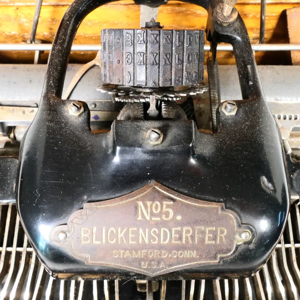 A late 19thC American Blickensderfer No.5 typewriter, Image 1++