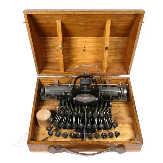 A late 19thC American Blickensderfer No.5 typewriter,