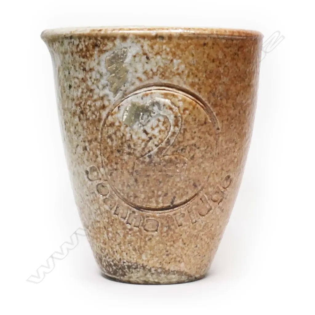 Chester Nealie anagama fired pottery crucible/beaker size '2', Image 1++