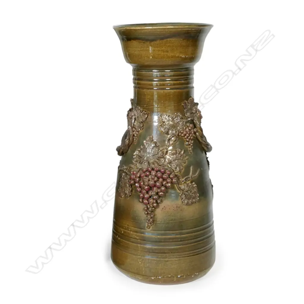 A large pottery floor vase by Pat and Roy Addison, Image 1++