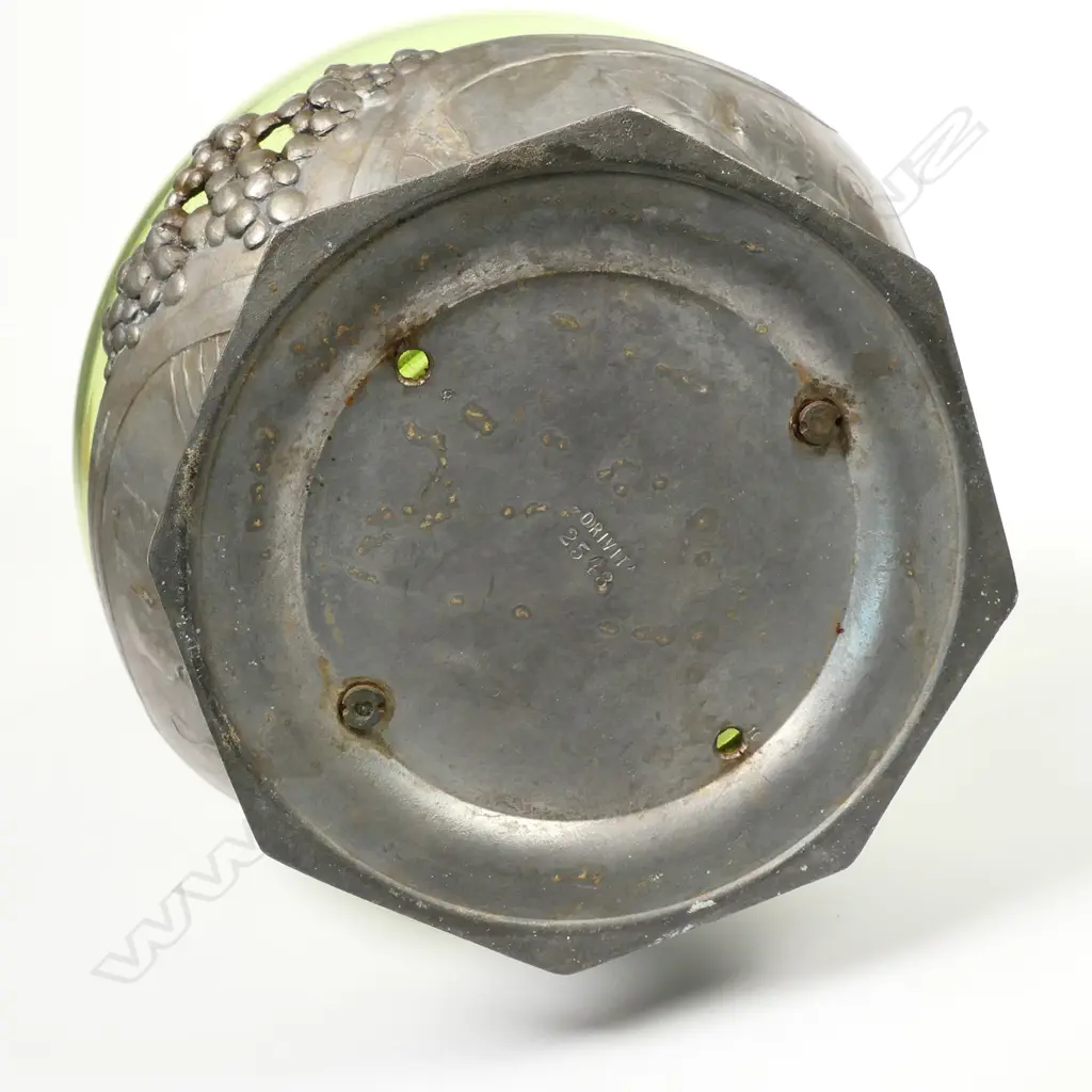 An early 1900s Orivit pewter and glass claret jug, Image 1++
