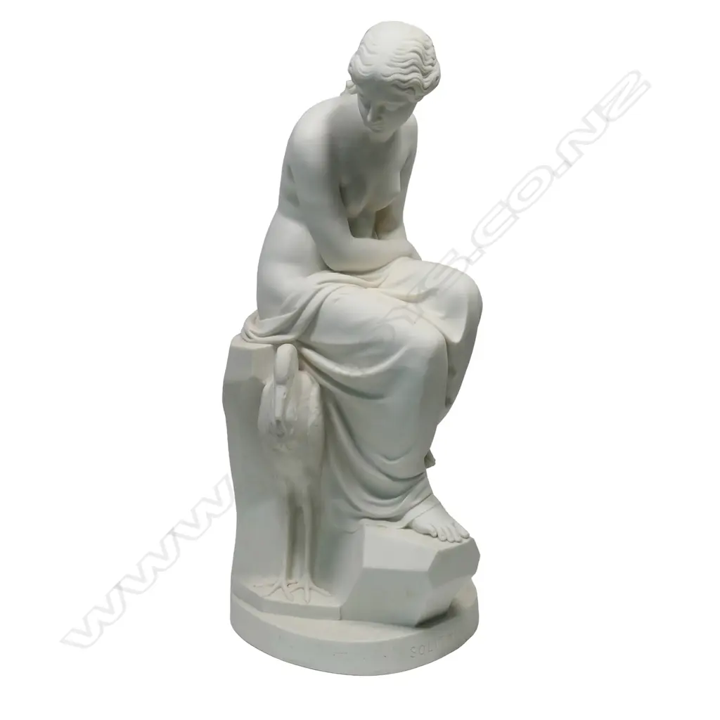 A Victorian Copeland Spode Parian ware figure ‘Solitude’, Image 1++