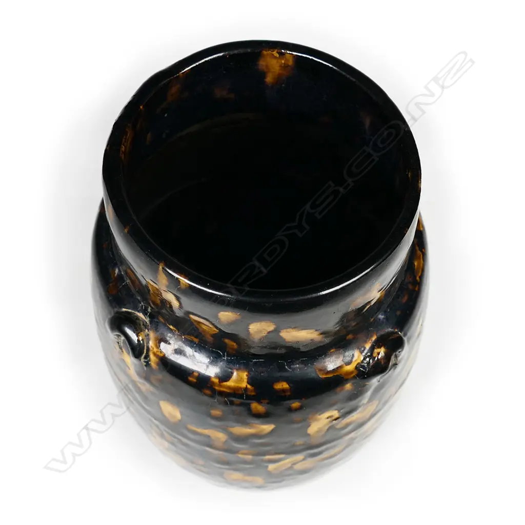 A Jizhou 'tortoiseshell' glazed jar/vase in 13thC Southern Song style, Image 1++