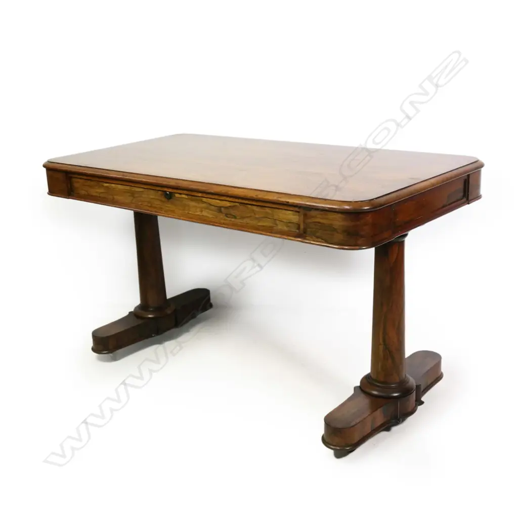 A Regency rosewood library table, Image 1++