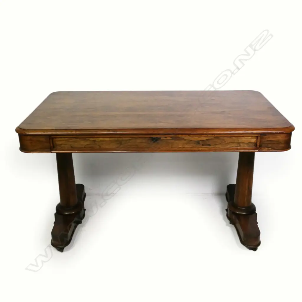A Regency rosewood library table, Image 1++