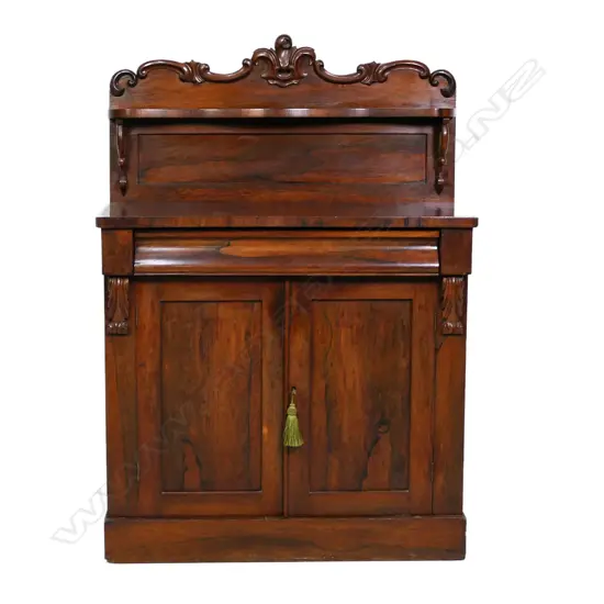 A Victorian rosewood chiffonier,