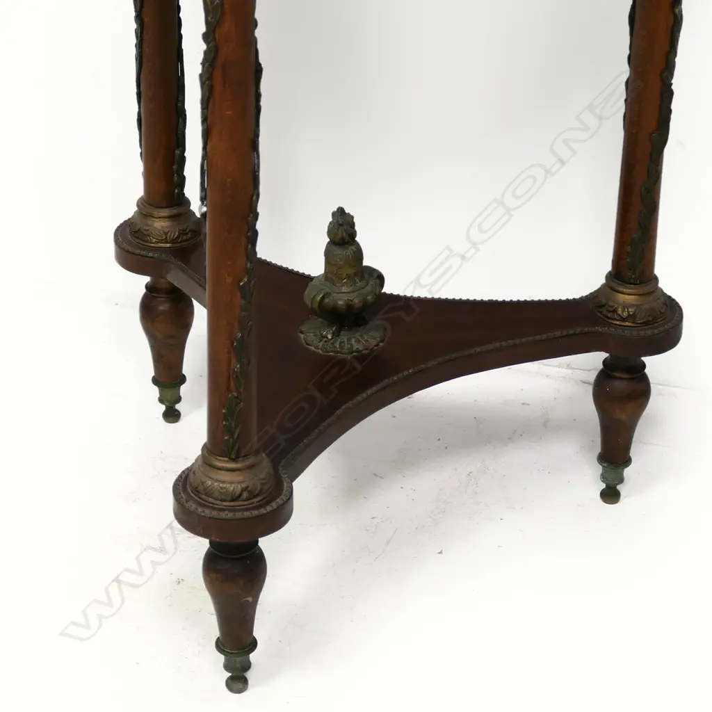 A French style mahogany and ormolu occasional table, Image 1++