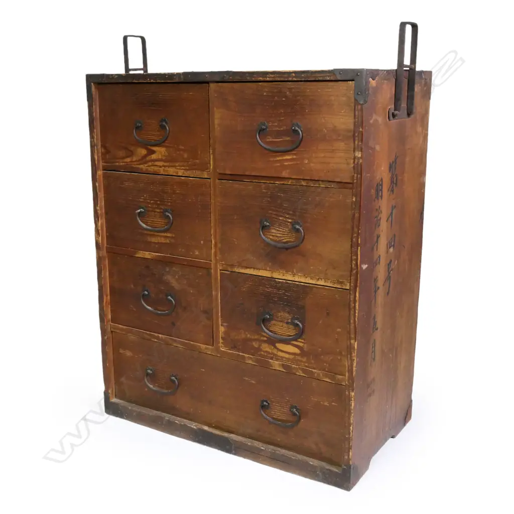 A c1900 Japanese Kodansu bedside chest Image 1++