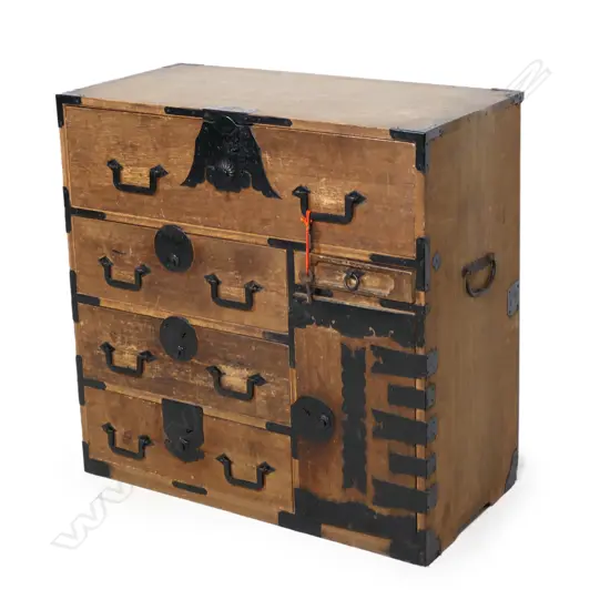 A c1900 Japanese Kodansu bedside chest