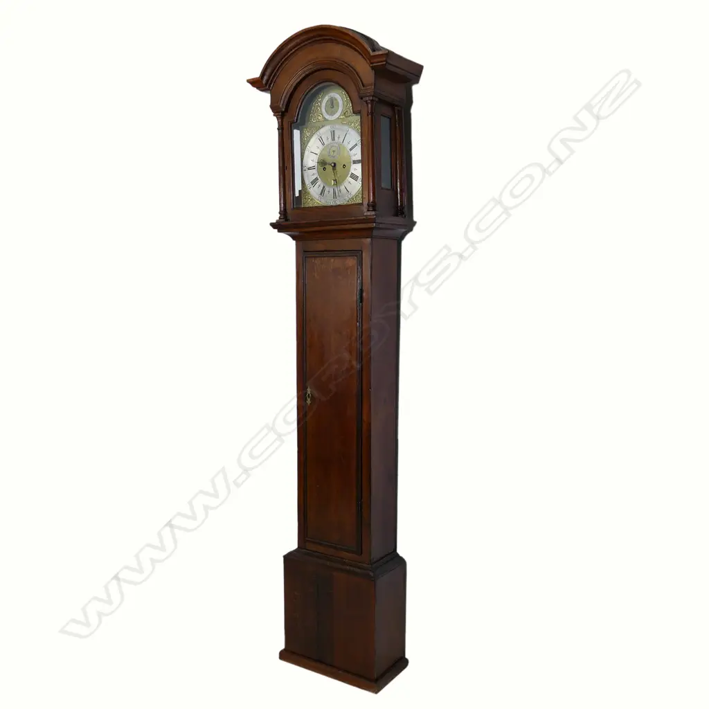 A Georgian oak cased long case clock, Image 1++