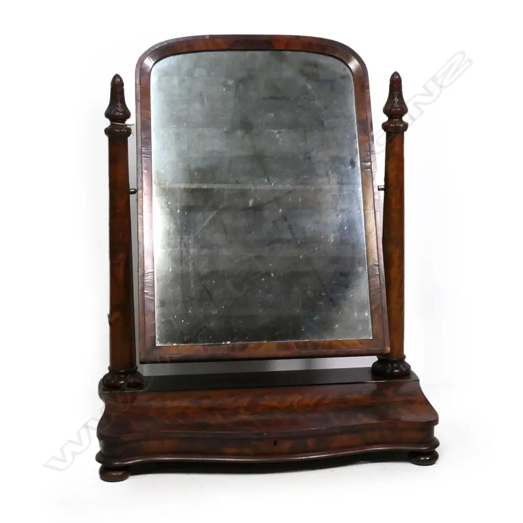 A Regency mahogany toilet mirror, Image 1++