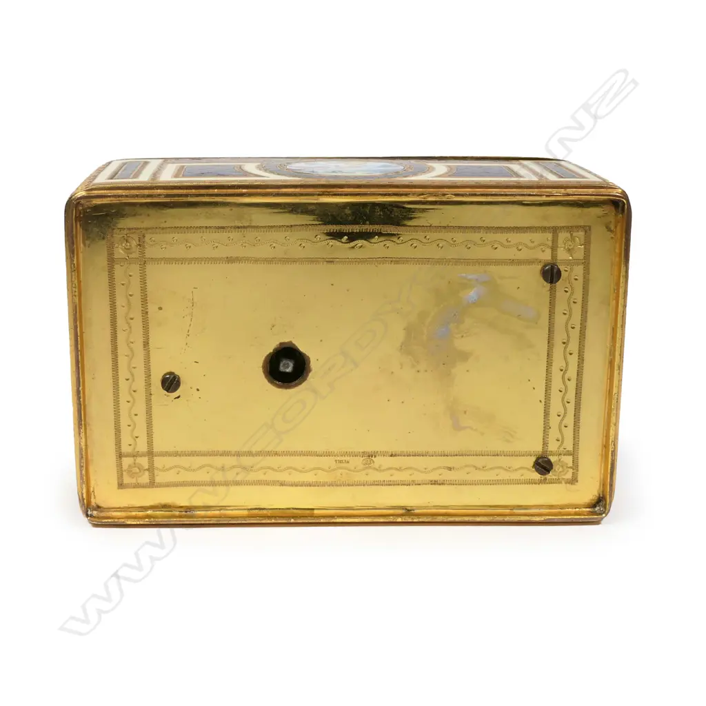 A rare German gilt-metal and enamelled singing-bird box attributed to Karl Griesbaum, Image 1++