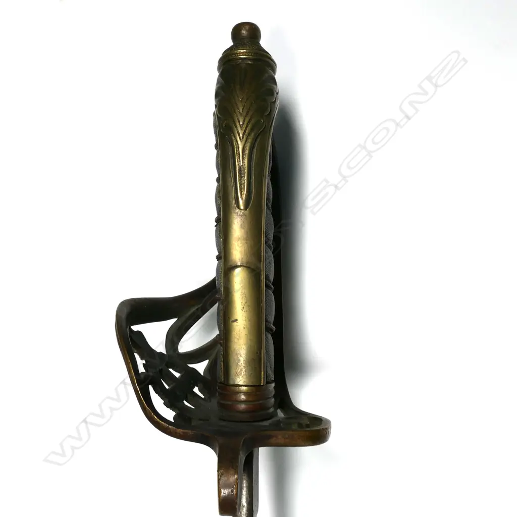 A rare Australian pre-Federation New South Wales Militia Officer’s service sword and metal scabbard, Image 1++