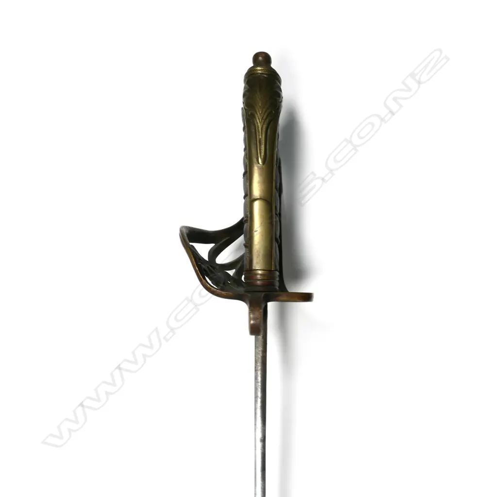 A rare Australian pre-Federation New South Wales Militia Officer’s service sword and metal scabbard, Image 1++
