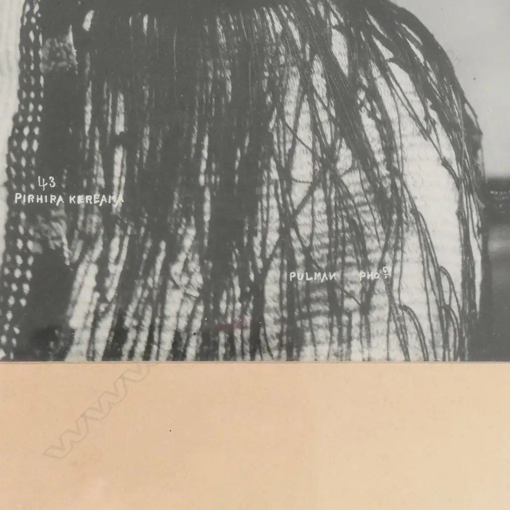 George and Elizabeth Pulman (Pulman's Studio), 19thC, portrait of 'Pirhira Kereama', Image 1++