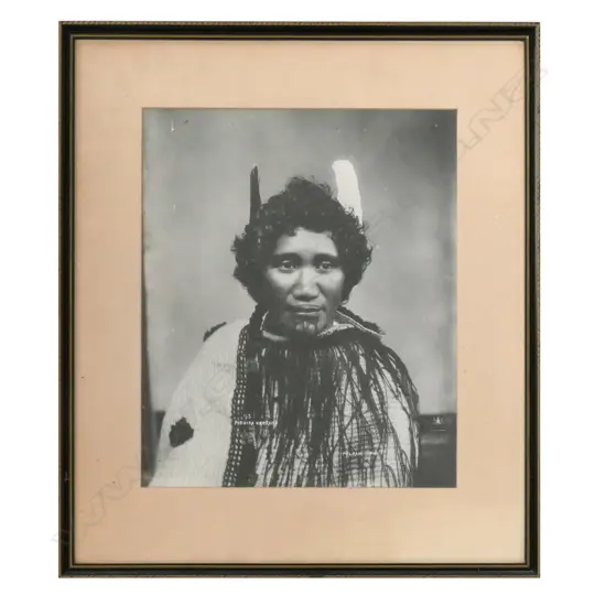 George and Elizabeth Pulman (Pulman's Studio), 19thC, portrait of 'Pirhira Kereama',