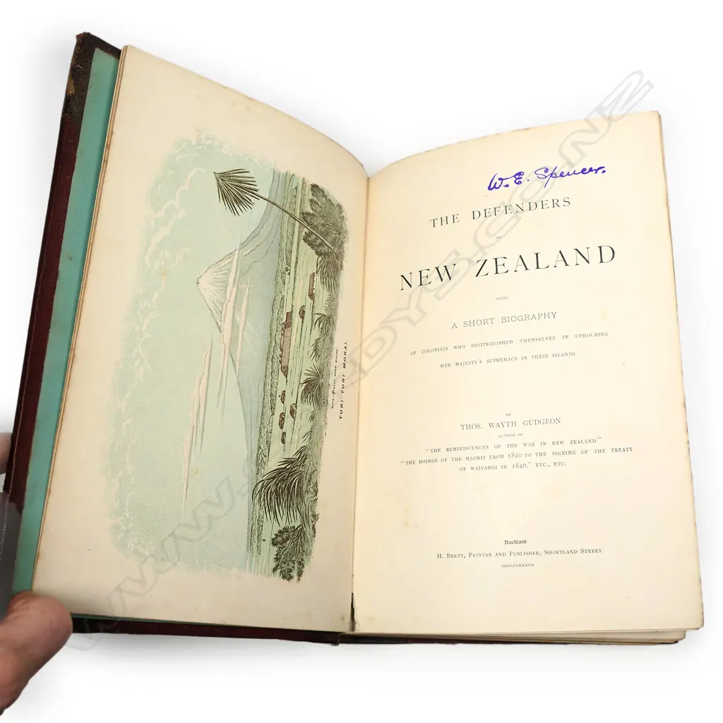 Thomas Gudgeon 'The Defenders of N.Z...' 1887, Image 1++