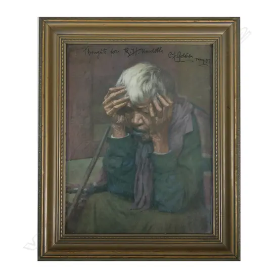 Charles Frederick Goldie, manuscript inscribed, signed and dated print,