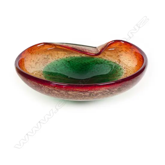 A vintage Murano art glass dish,