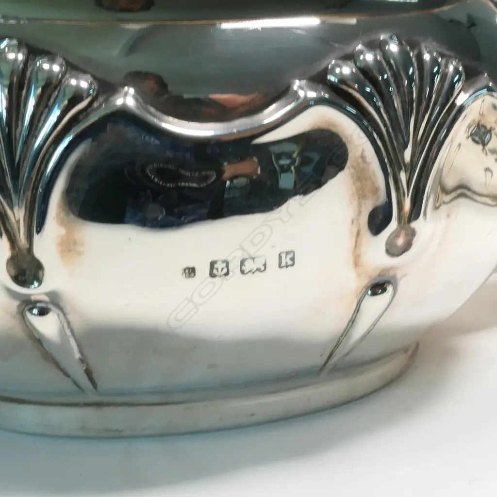 An Edwardian silver four-piece tea and coffee set, Image 1++