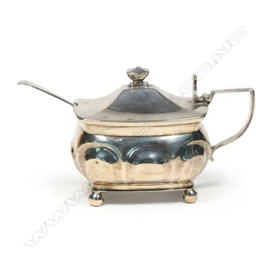 A George III silver mustard pot,