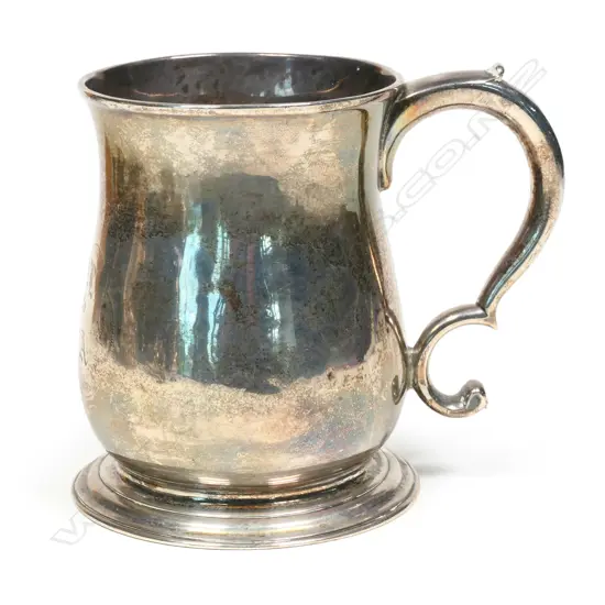 A George III silver baluster mug,