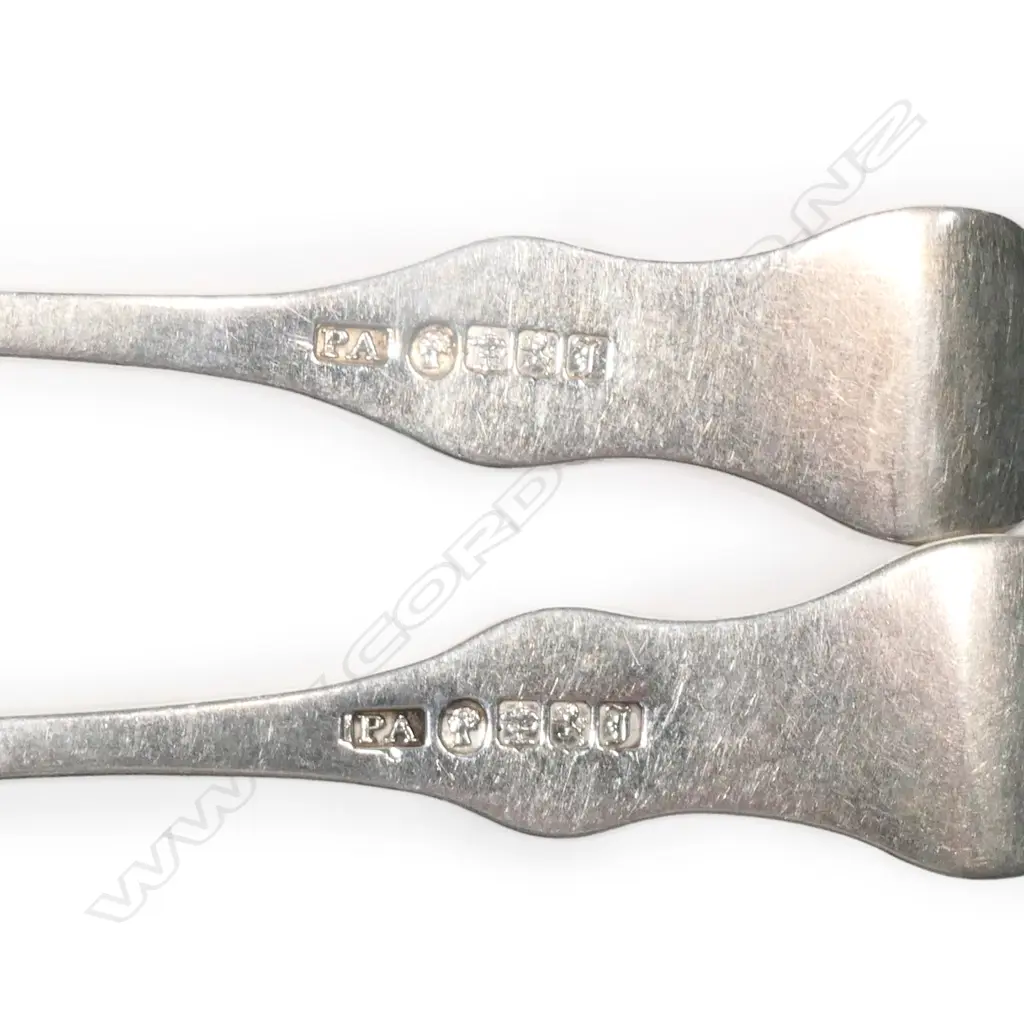 A composite set of ten silver King's Pattern teaspoons, Image 1++