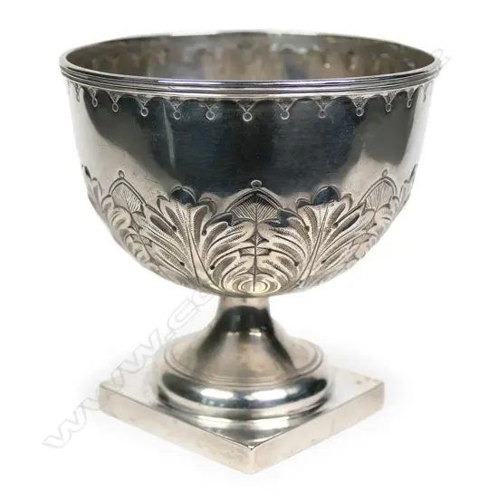 A late Victorian silver cup,