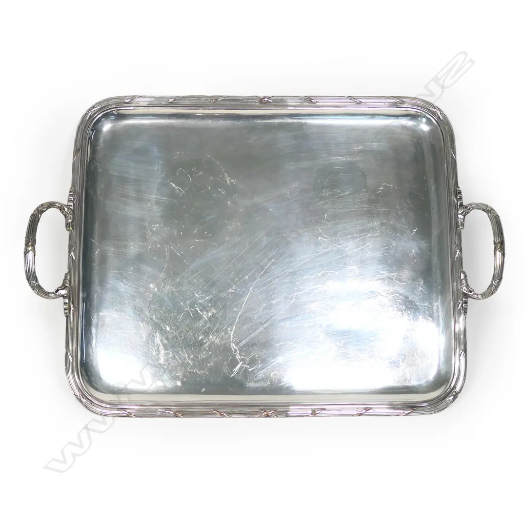 A French Christofle silver plate tea set, Image 1++