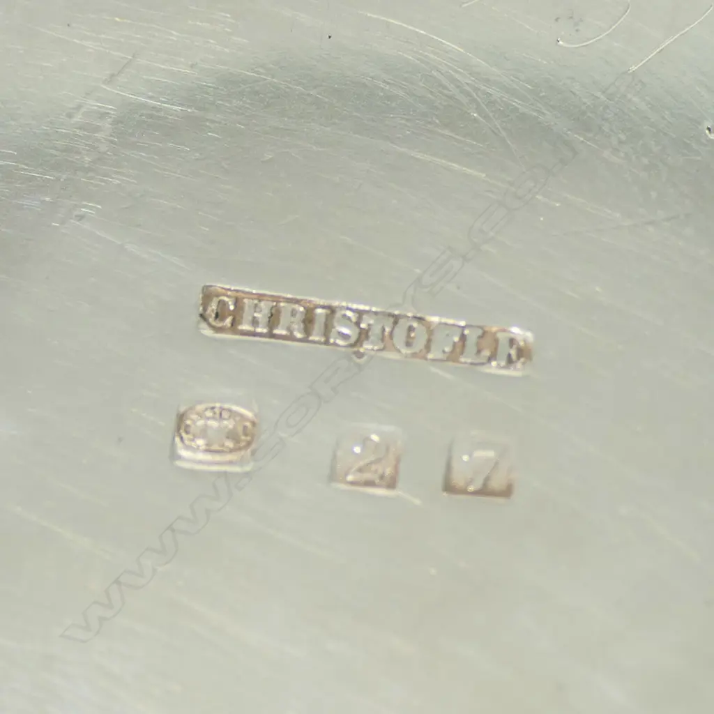 A French Christofle silver plate tea set, Image 1++