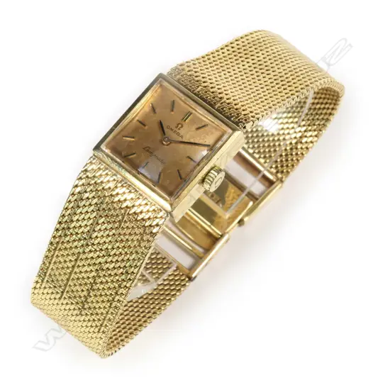 A 1960s Omega Ladymatic 18ct gold lady's wristwatch,