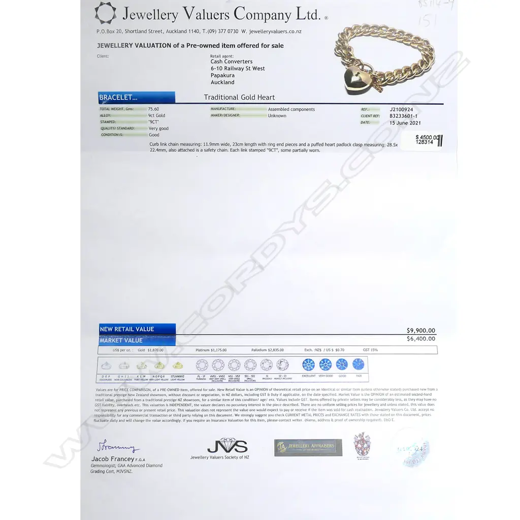 A 9ct gold curb link bracelet, Image 1++