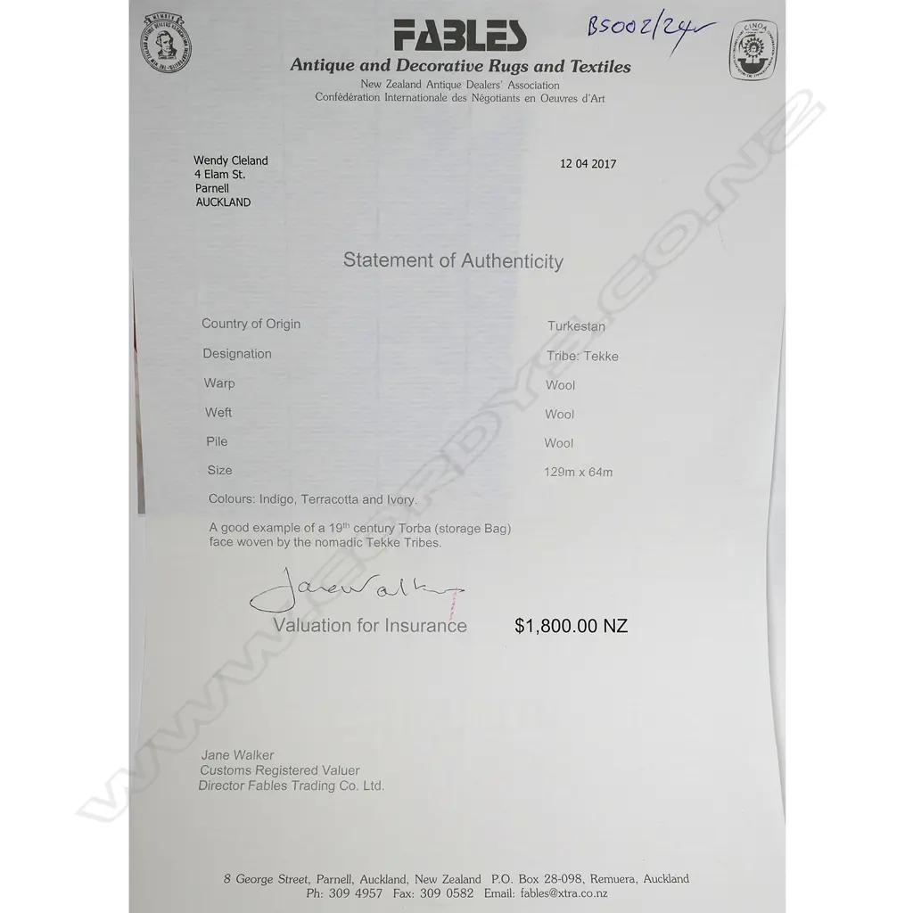 An antique Turkestan storage bag, Image 1++